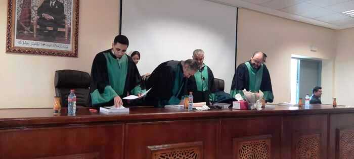 لجنة مناقشة أطروحة الطالبة رشيدة باكريم رسالة الدكتوراه بطنجة